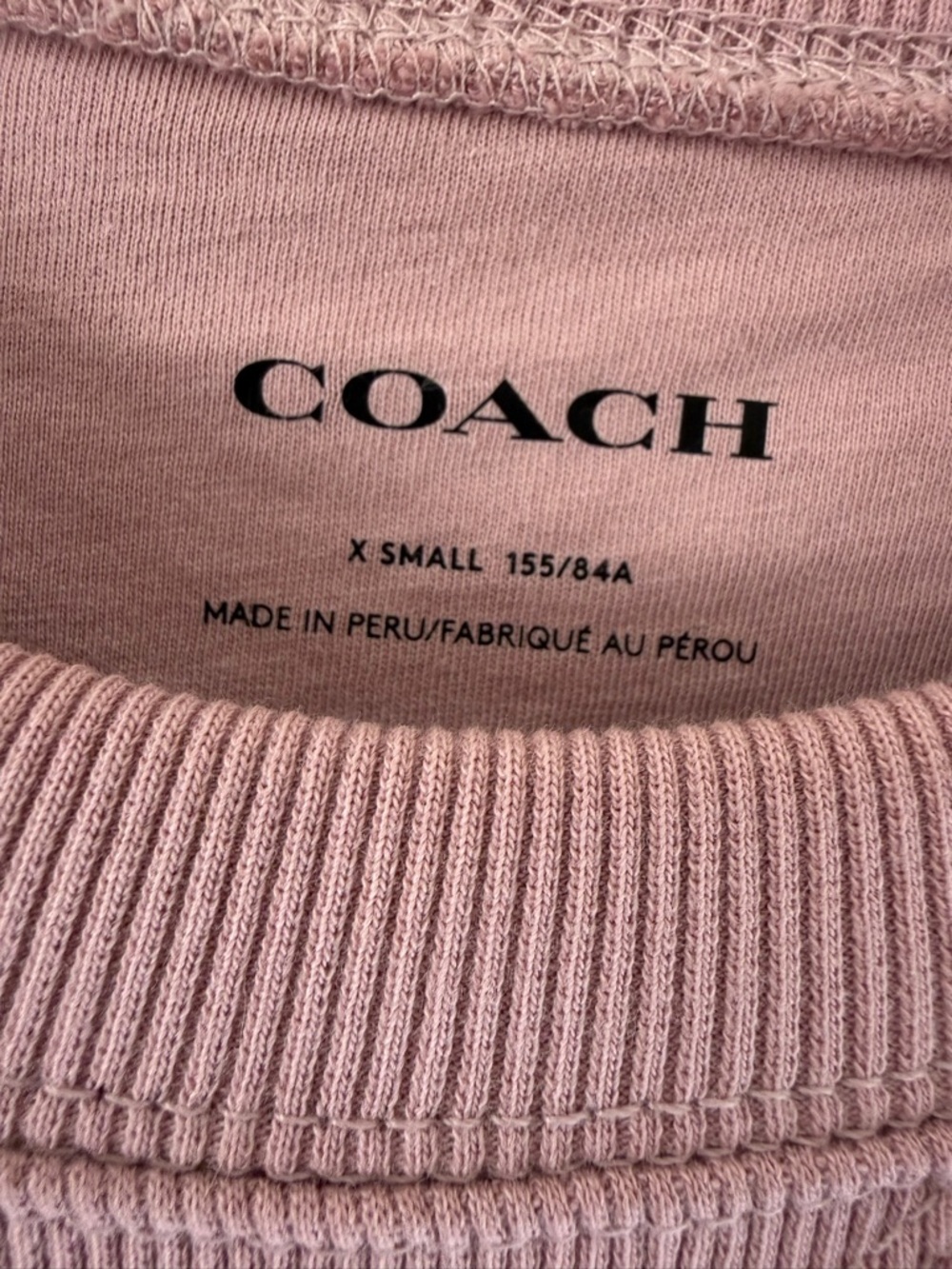 Coach Dusty Pink Crewneck Sweatshirt - Picture 3 of 4